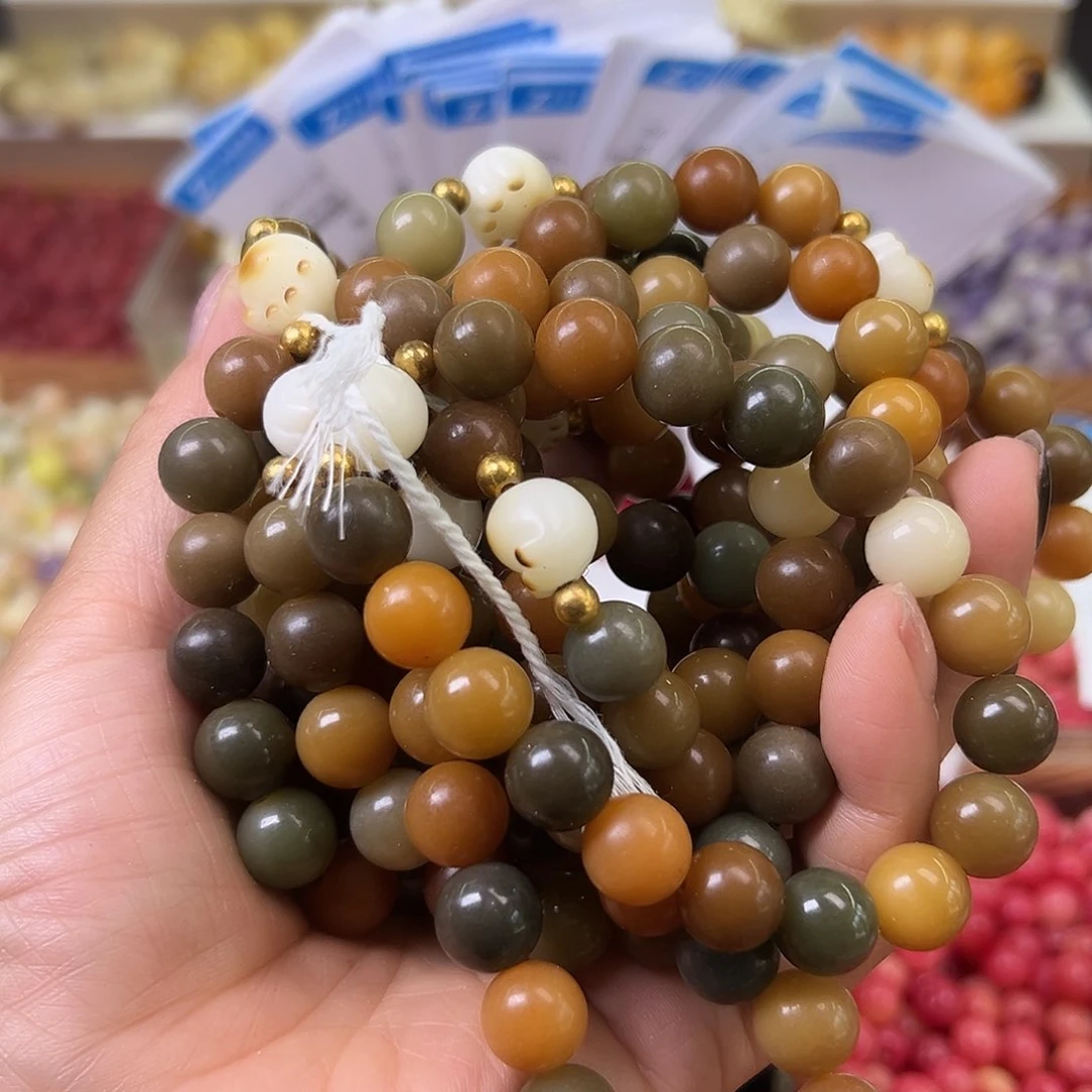 菩提根/象牙果手串带猫爪串10条