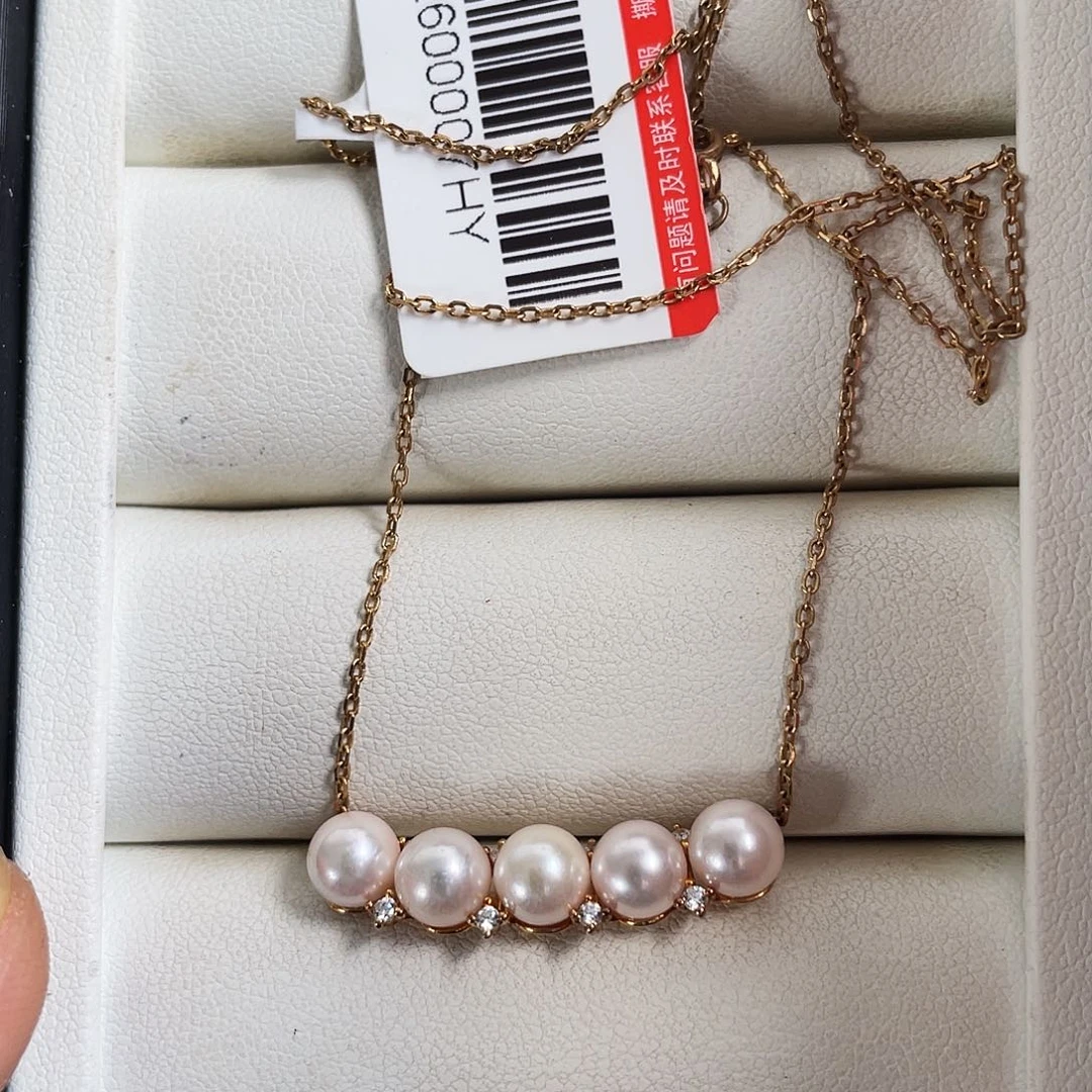 颈饰银S925镶嵌海水珍珠