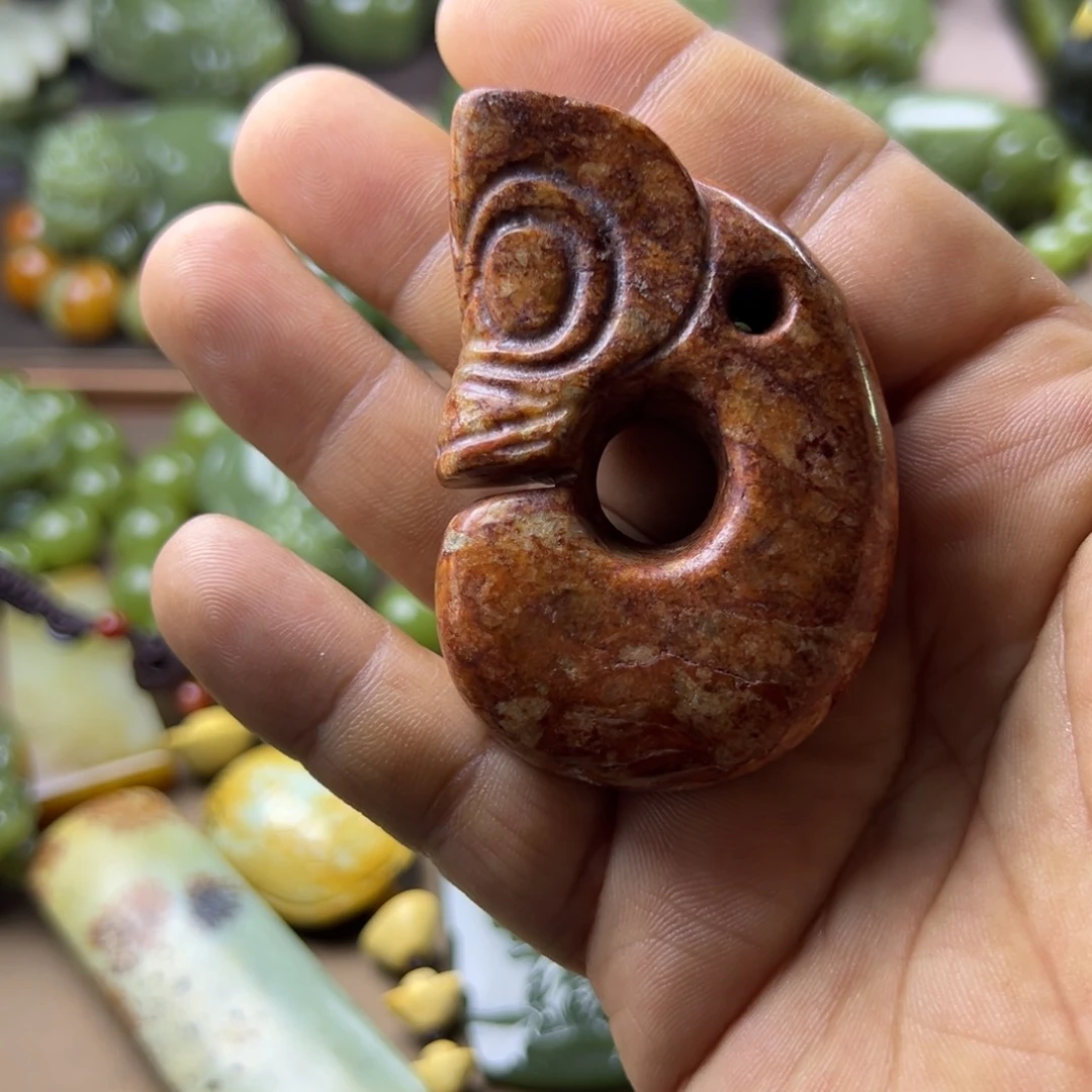 岫岩河磨玉（透闪石质玉）未镶嵌挂件