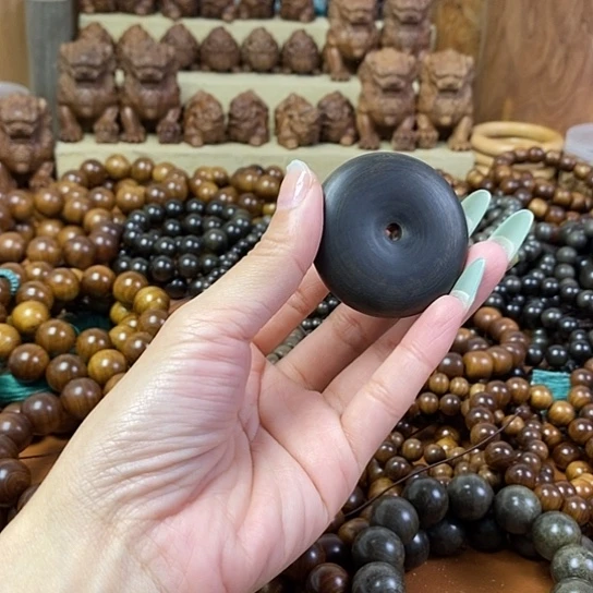 老山檀香阴沉平安扣挂件