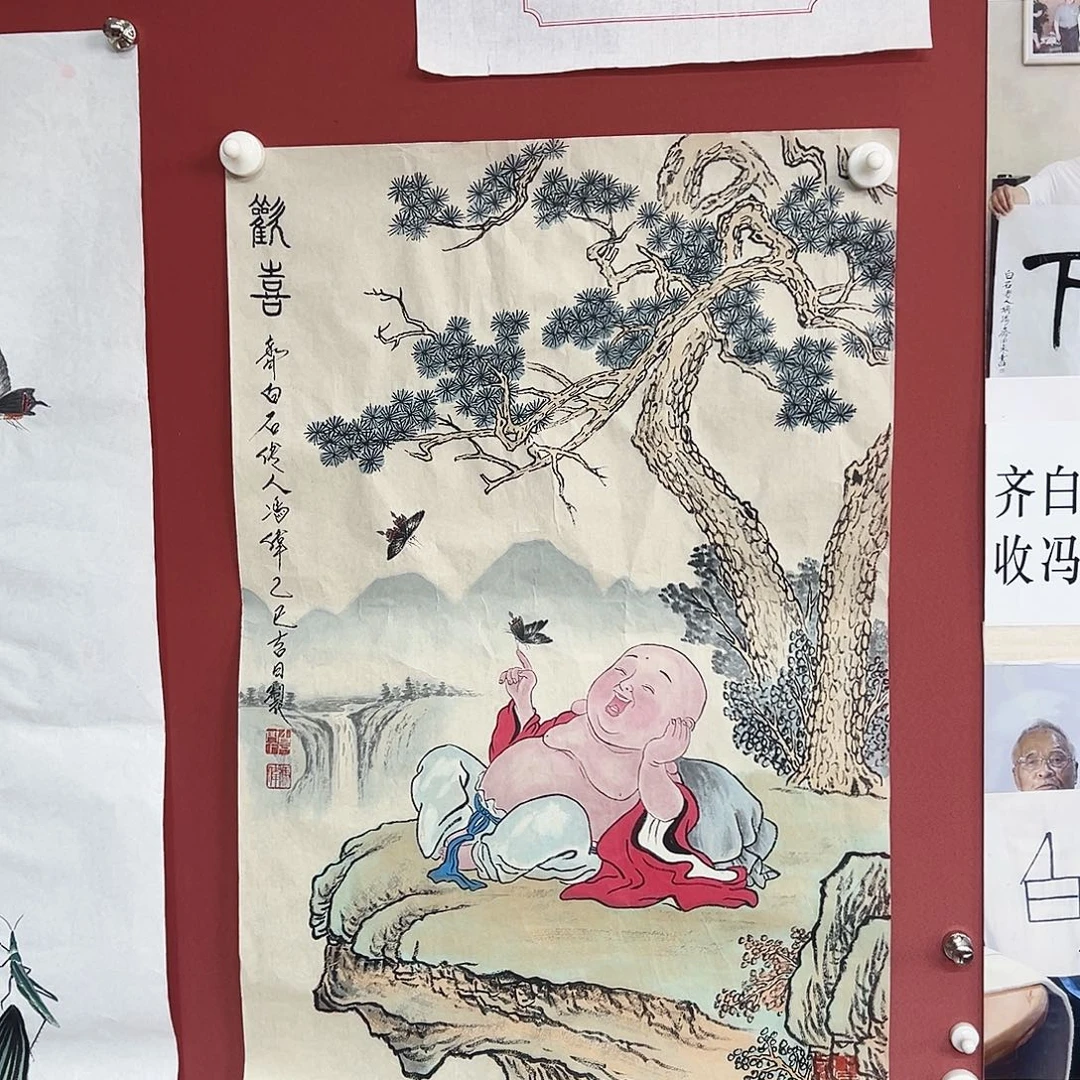 国画冯伟老师亲笔手绘国画作品慧