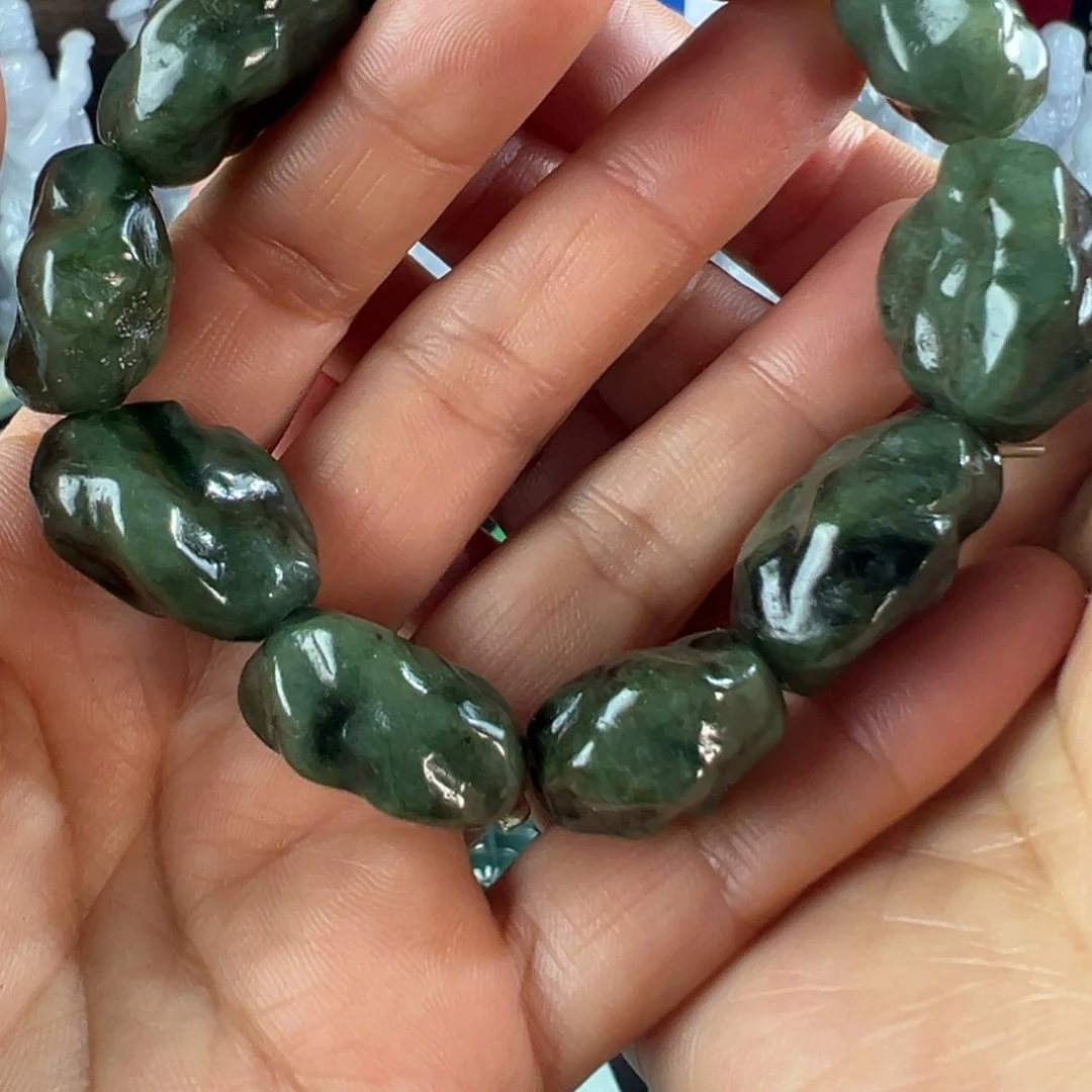 *****翡翠未镶嵌手镯天然翡翠挂件