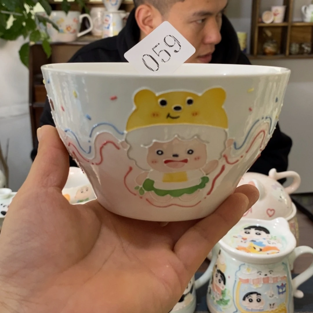 瓷片景德镇釉下彩手绘