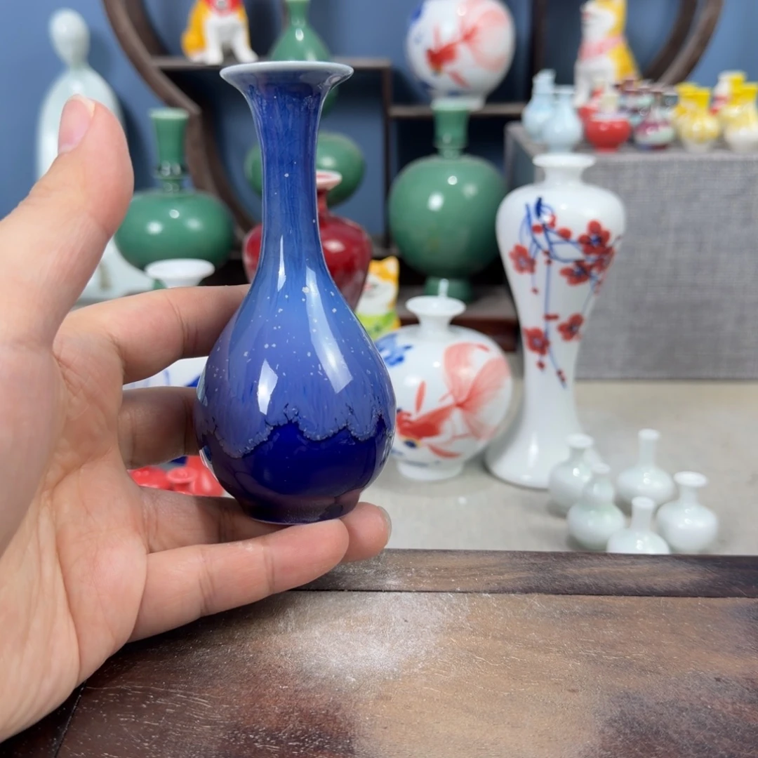 陶瓷手工小花器摆件