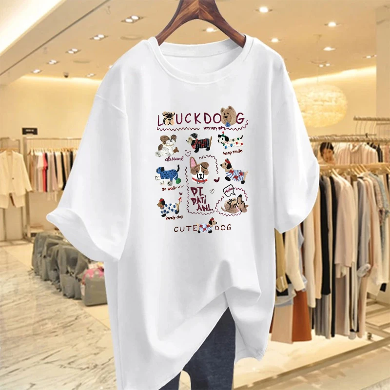 【6-3】大版T恤2025纯棉男女同款纯棉T恤短袖t恤学生夏季ins潮牌潮