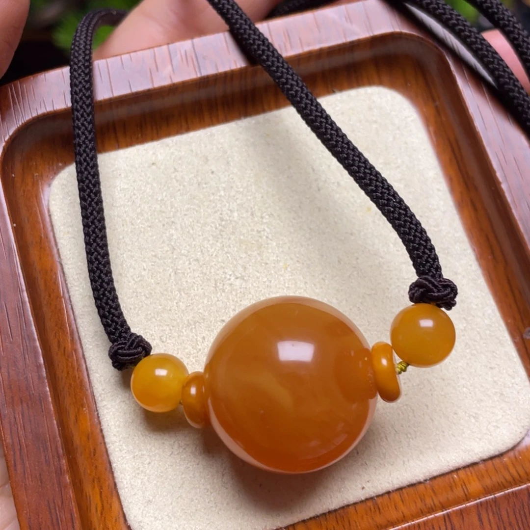 蜜蜡颈饰未镶嵌项链