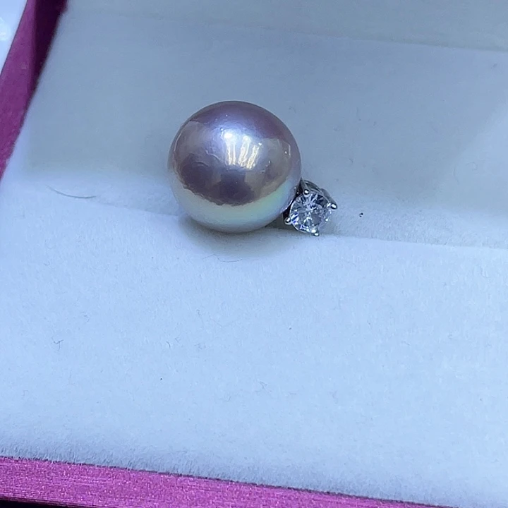 淡水珍珠颈饰银S925镶嵌仙****～