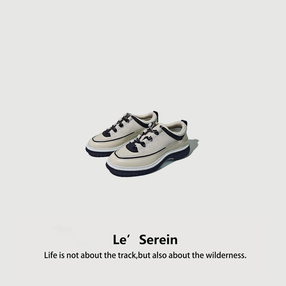 Le' Serein【墨竹】时尚百搭拼色休闲鞋2527