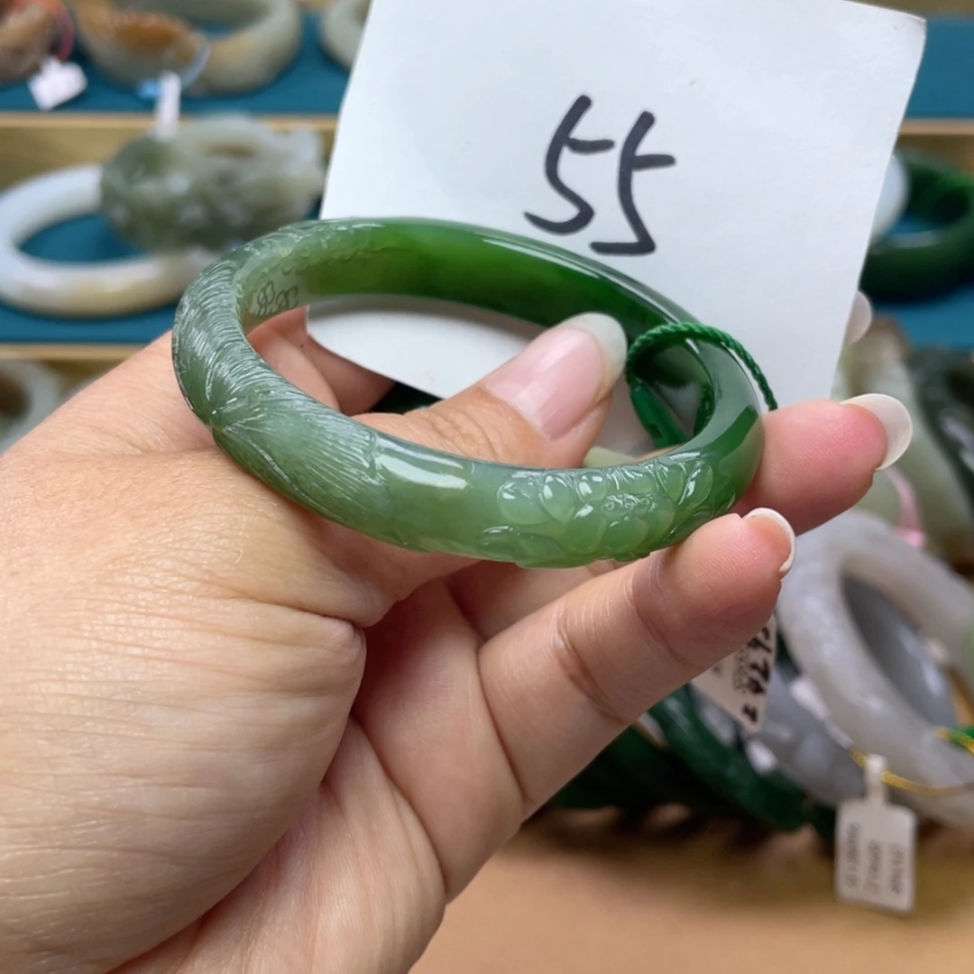 未镶嵌手镯和田玉圈口53