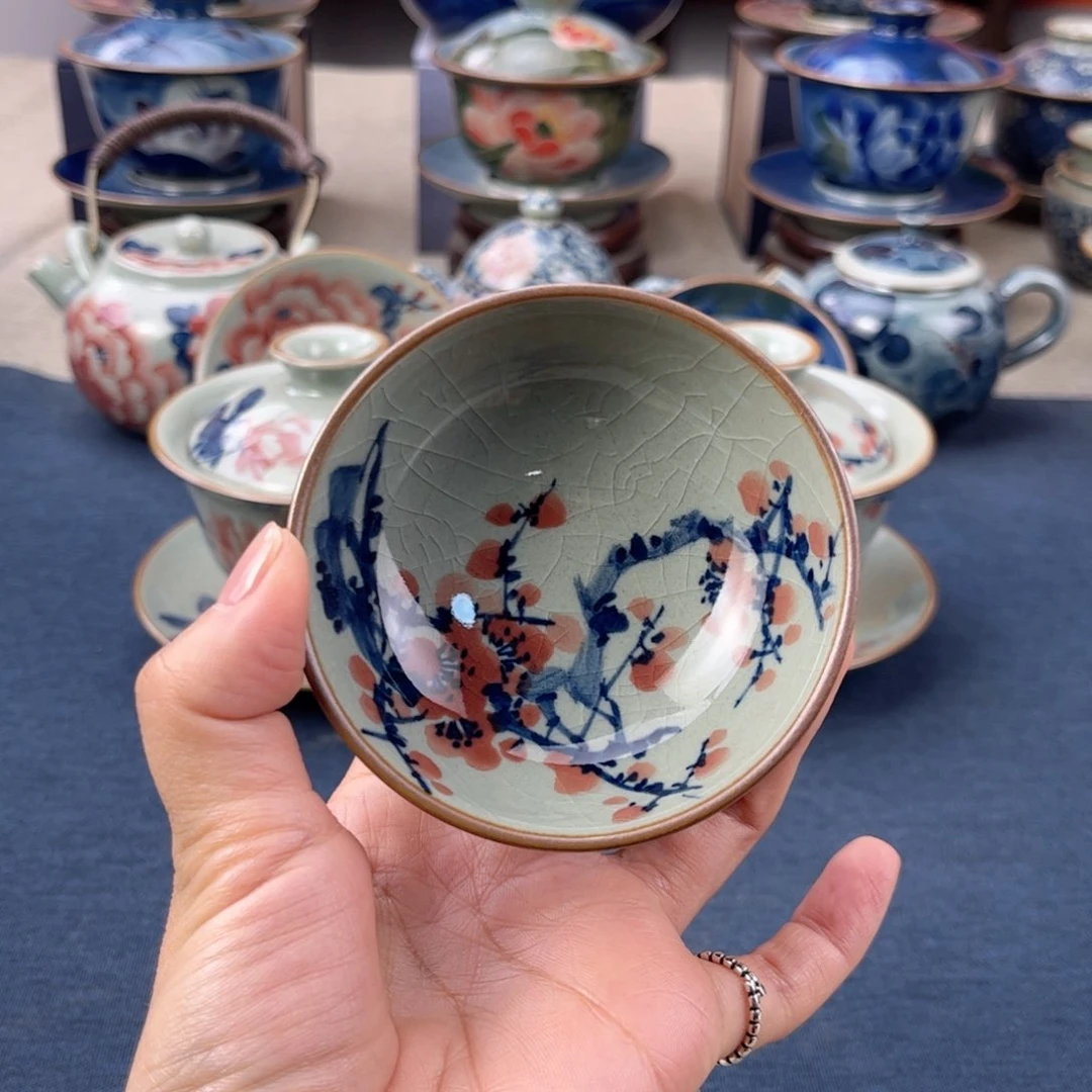 杯景德镇手绘手工茶具