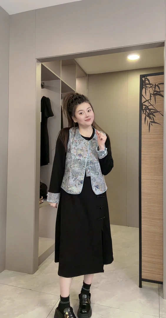 【婷婷】2025秋冬新款时尚洋气国风新中式套装