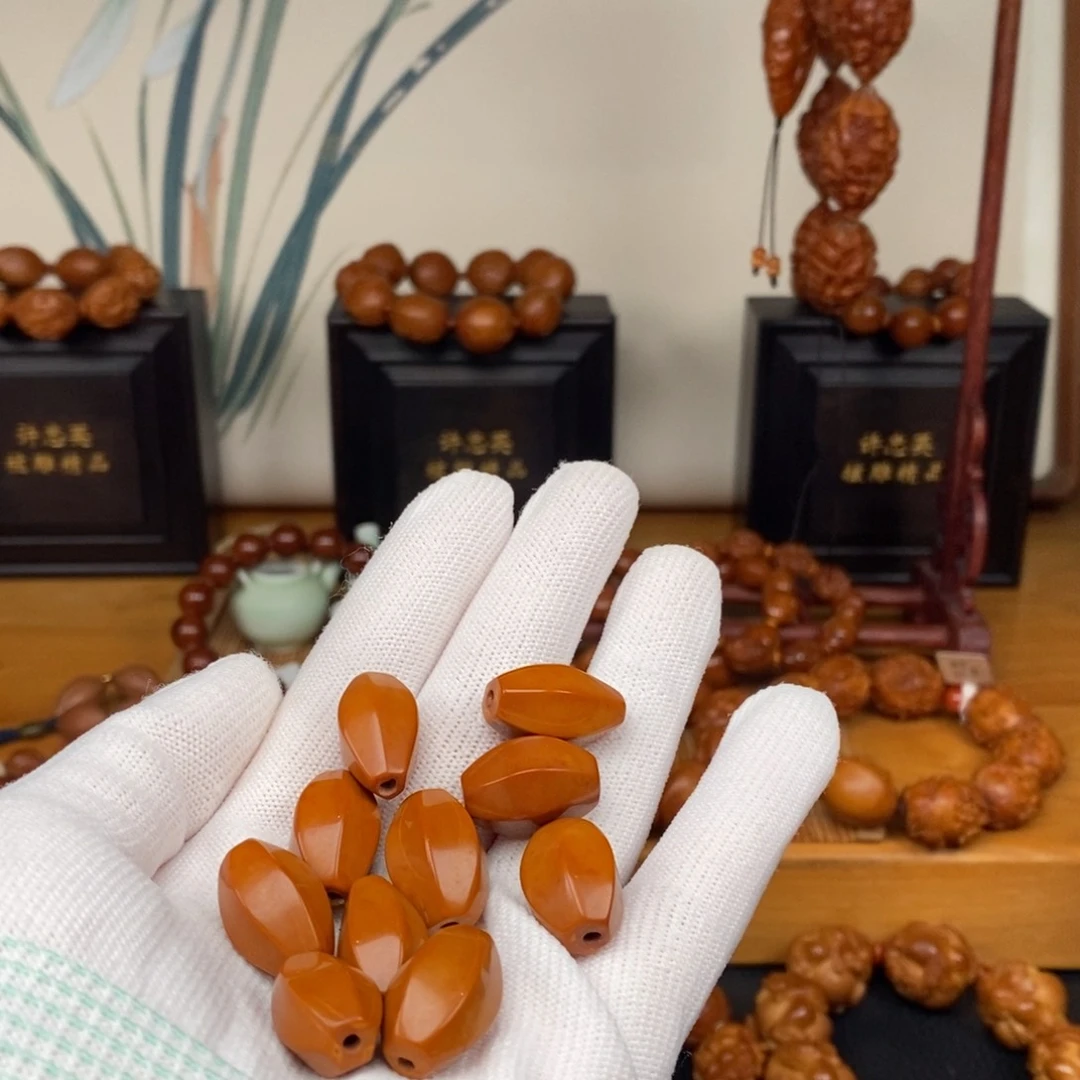 手串橄榄核工作室六棱素珠