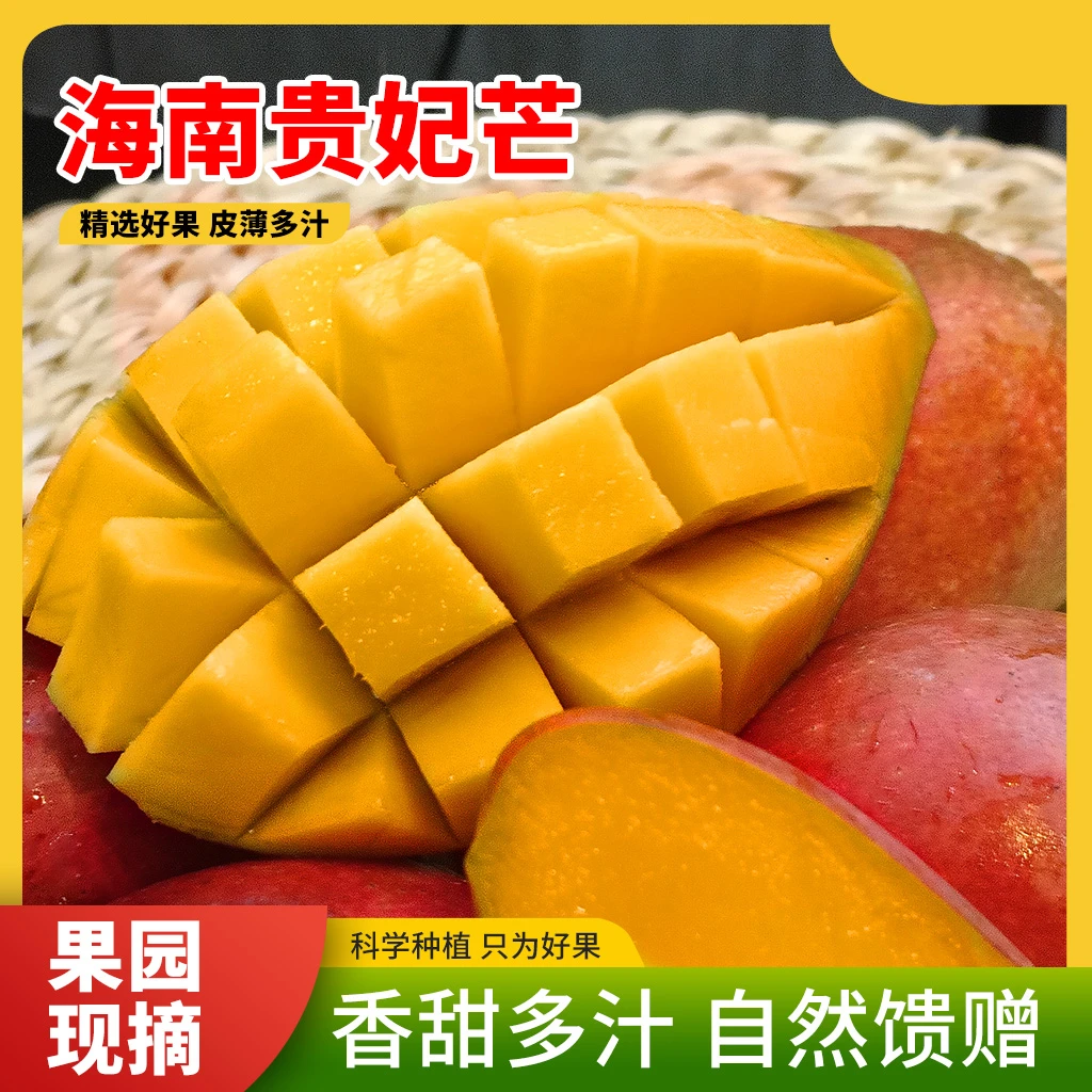 海南贵妃芒红玉芒果玉文芒香甜多汁新鲜水果