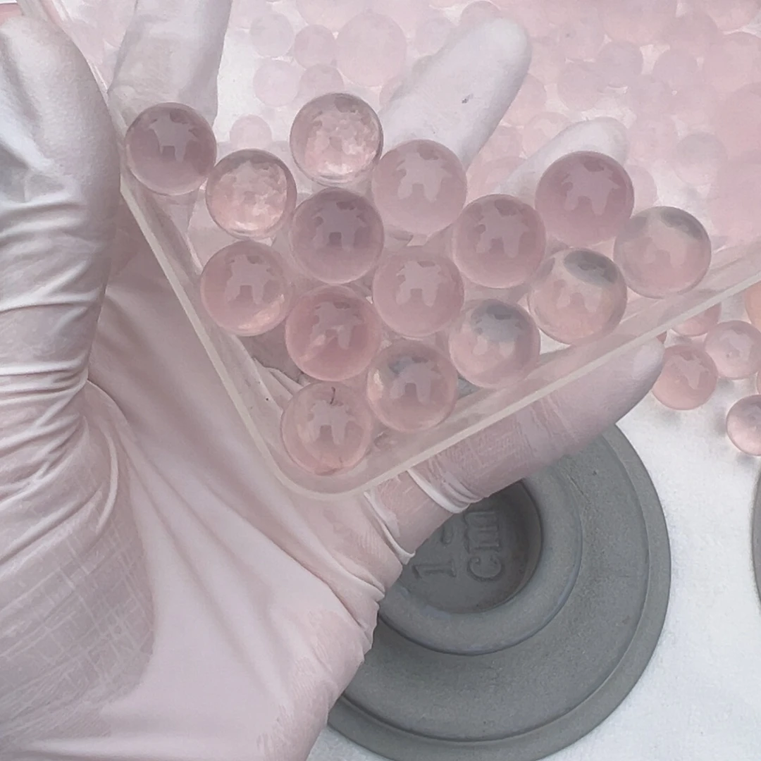 水晶粉晶定制打孔不退换未镶嵌小****间