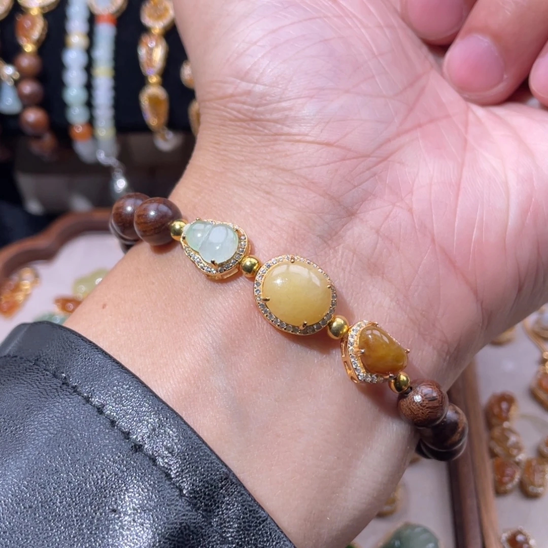 翡翠银S925镶嵌颈饰