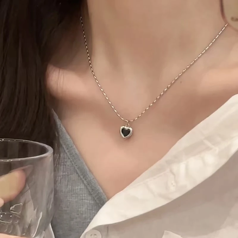 钛钢项链 钛钢项链颈链钛钢项链项链锁骨链轻奢手镯耳钉大厨