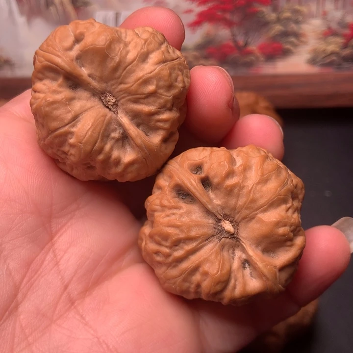 文玩核桃吊坠古蟾37尺