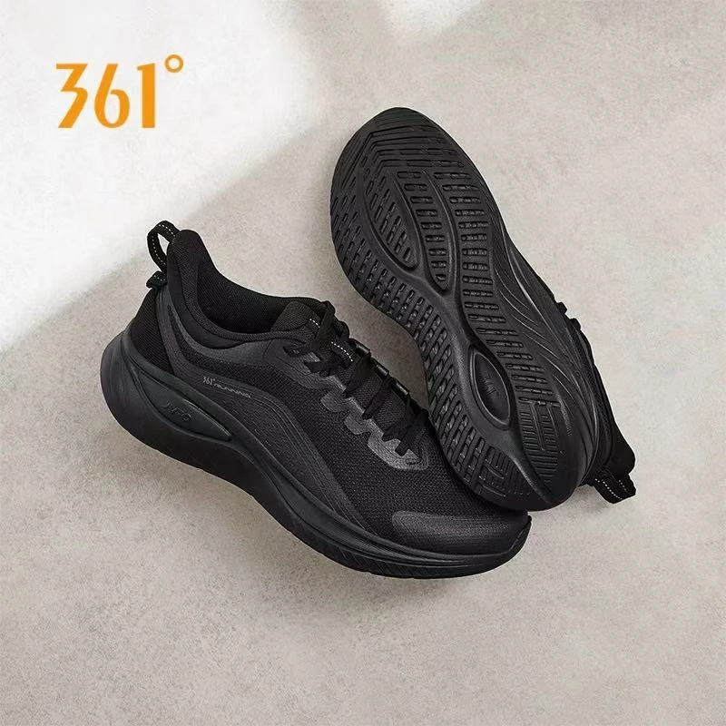361°【Q3柔步3.0】春秋款革面休闲舒适男女时尚防滑运动鞋跑步鞋
