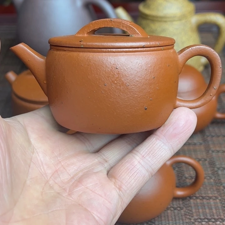 茶壶紫砂黄龙山朱泥、生砂半手工