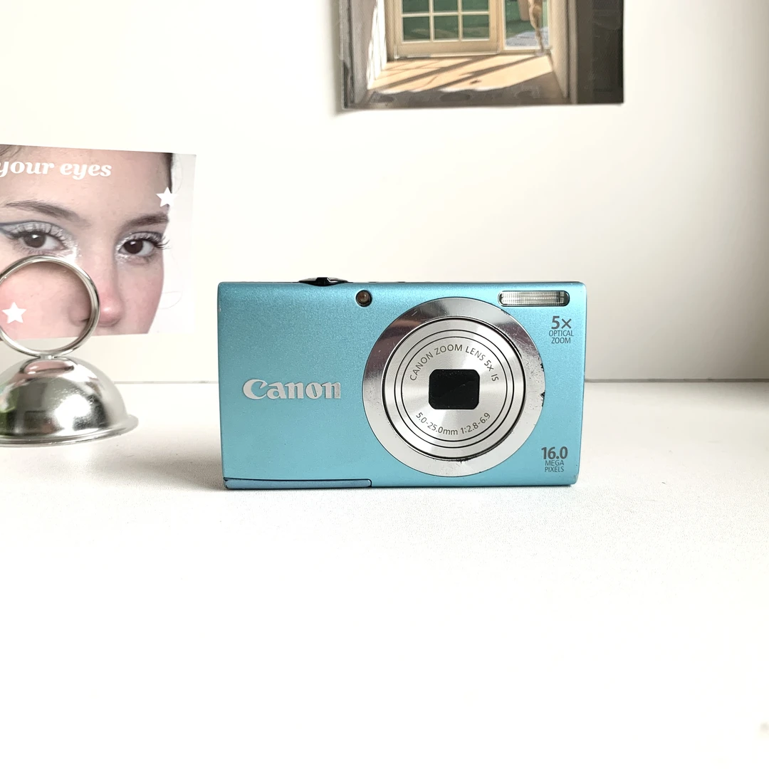 9新 Canon/佳能 a2400蓝色 1600万像素5倍变焦 人像通透冷白质感