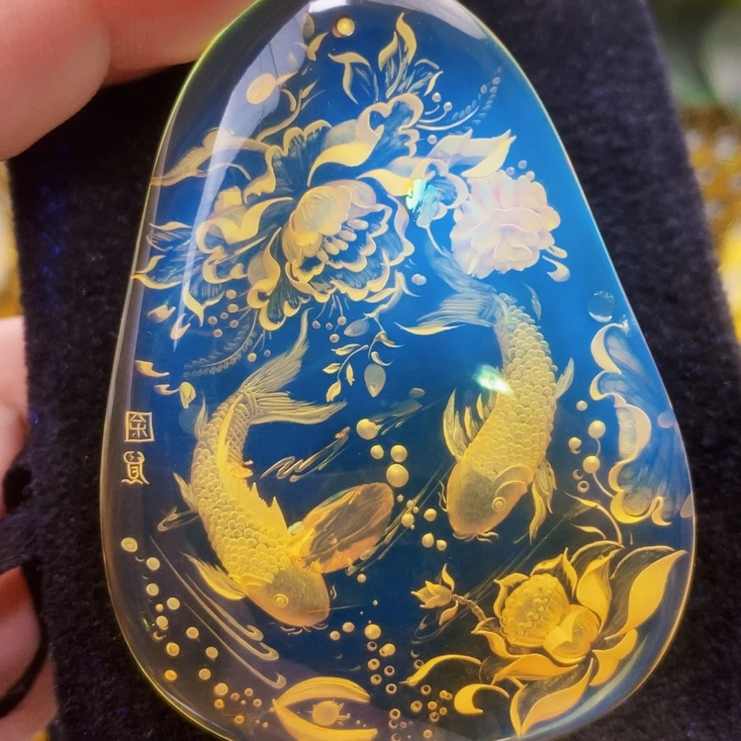 【闪购商品】琥珀（花珀）吊坠(不含链)未镶嵌