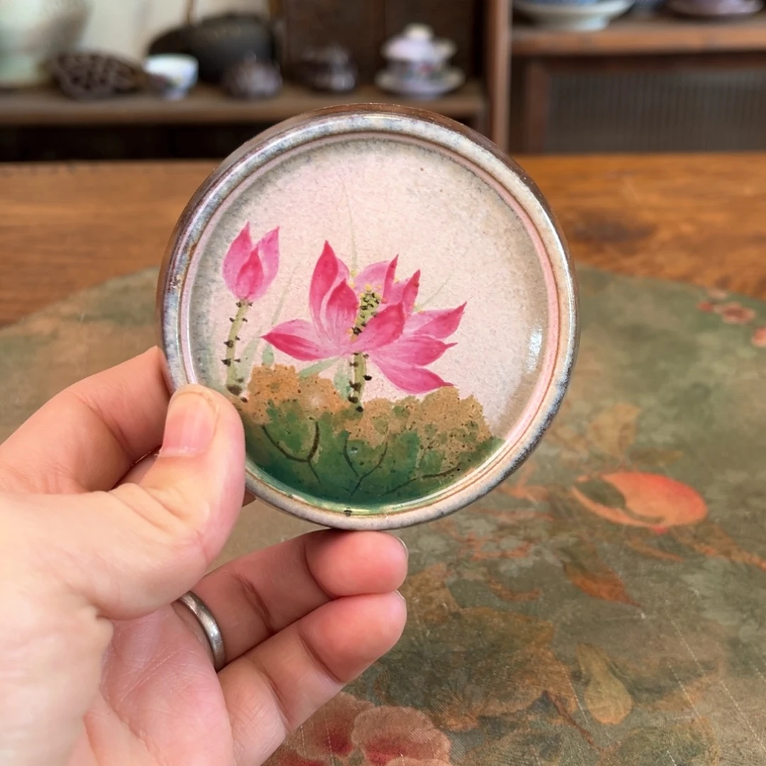 杯柴烧手工手绘陶瓷