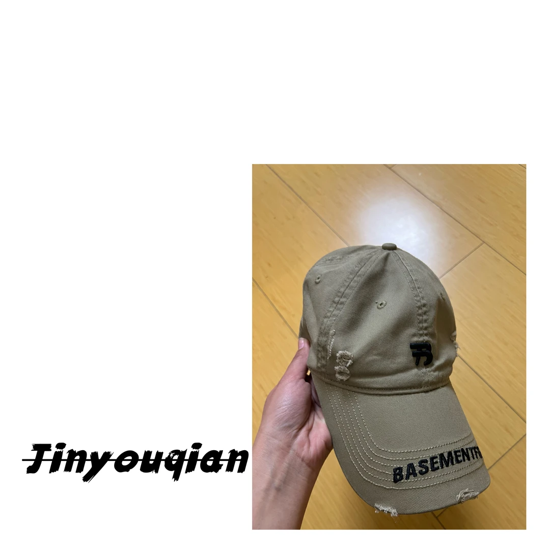 【金酉钱】冬季  卡其色字母棒球帽