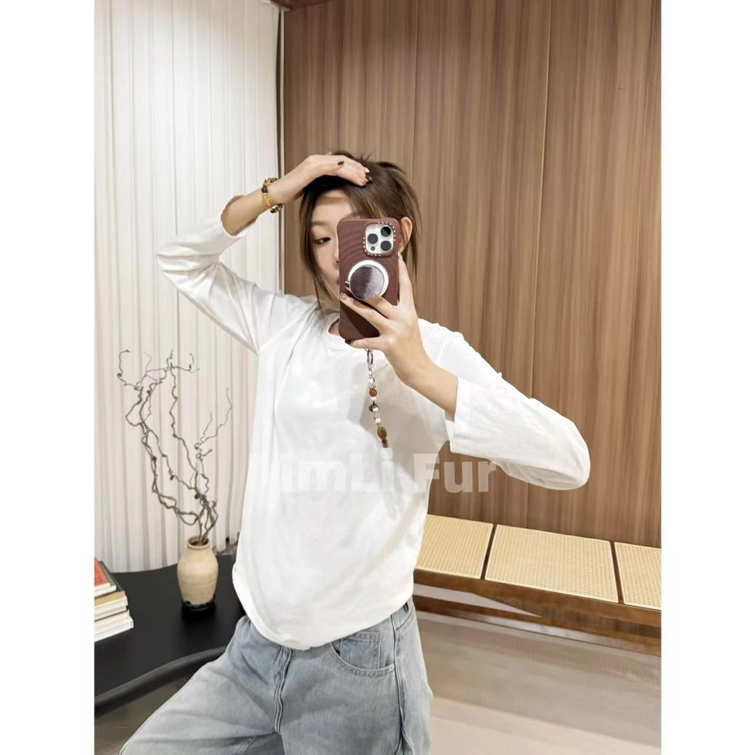 【萌萌里】MMLi CLOTHES｜ 春夏轻薄萌萌自留纯色长袖打底休闲mm148