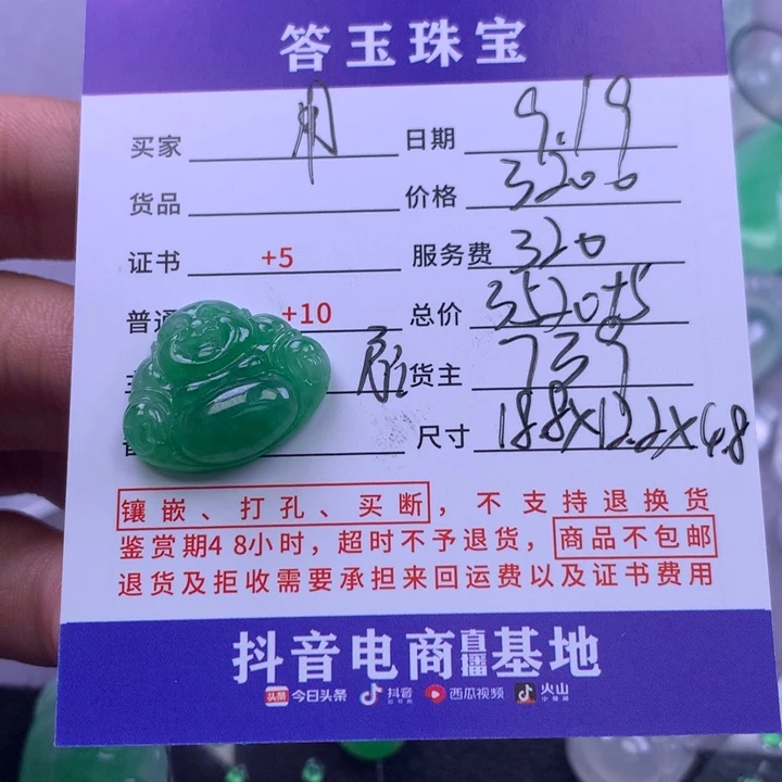 颈饰未镶嵌翡翠用****9