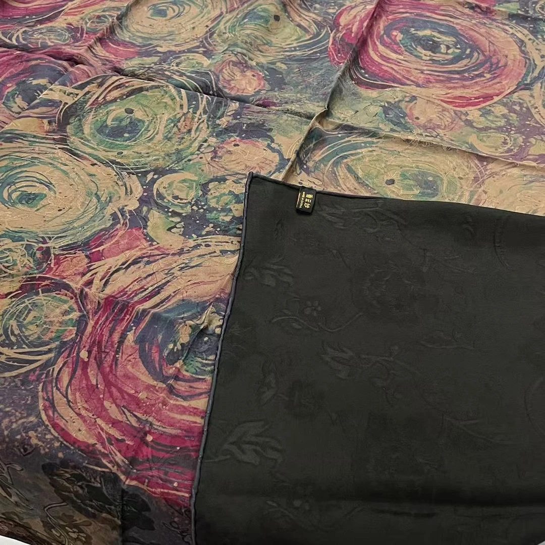 140香云纱方巾-银河幻彩 135cm丝巾