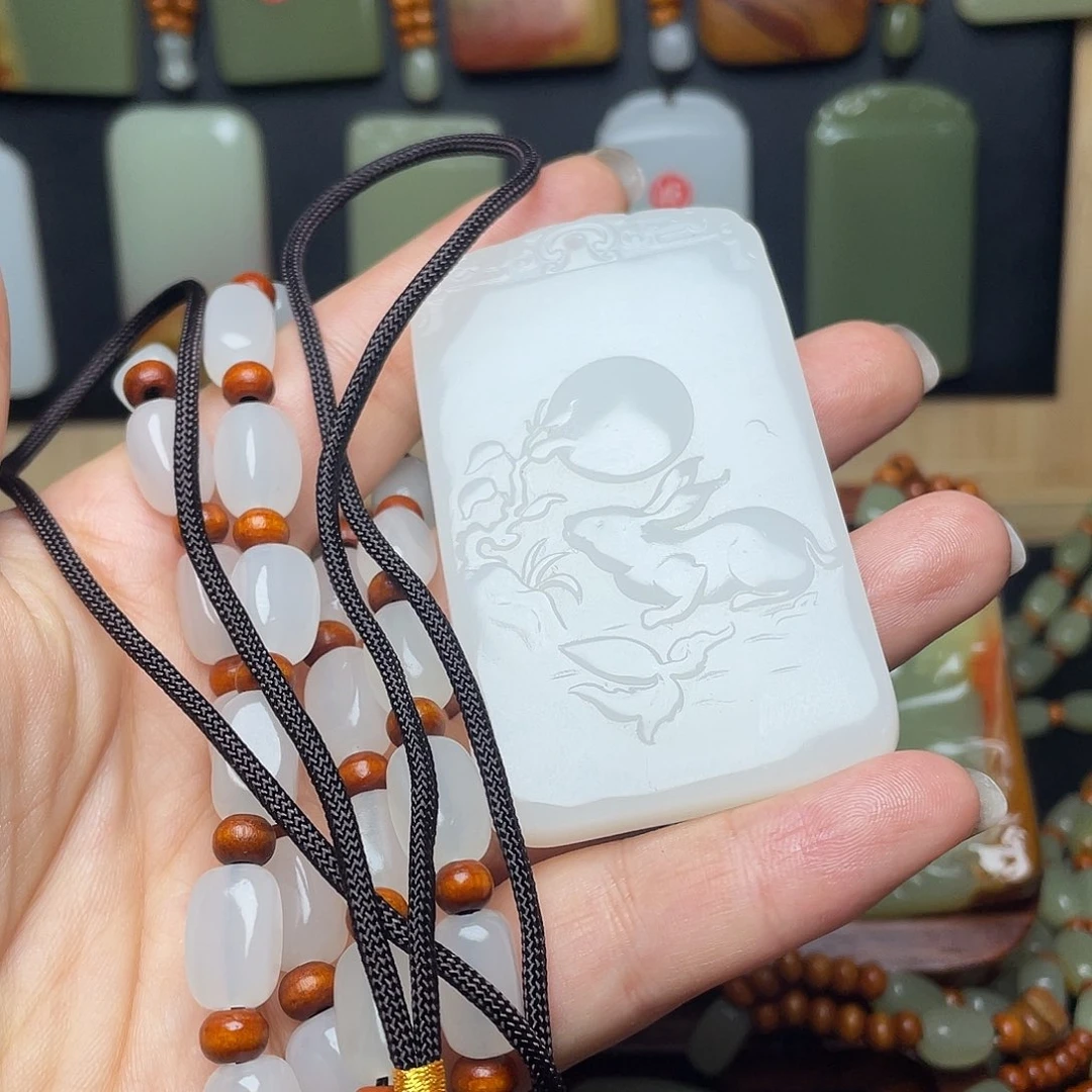 一物一图兔所见所得白色