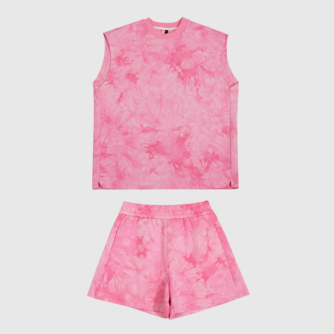 GGAHOLIDAY夏季时尚宽休闲宽松扎染百搭显瘦度假风套装-152458/5