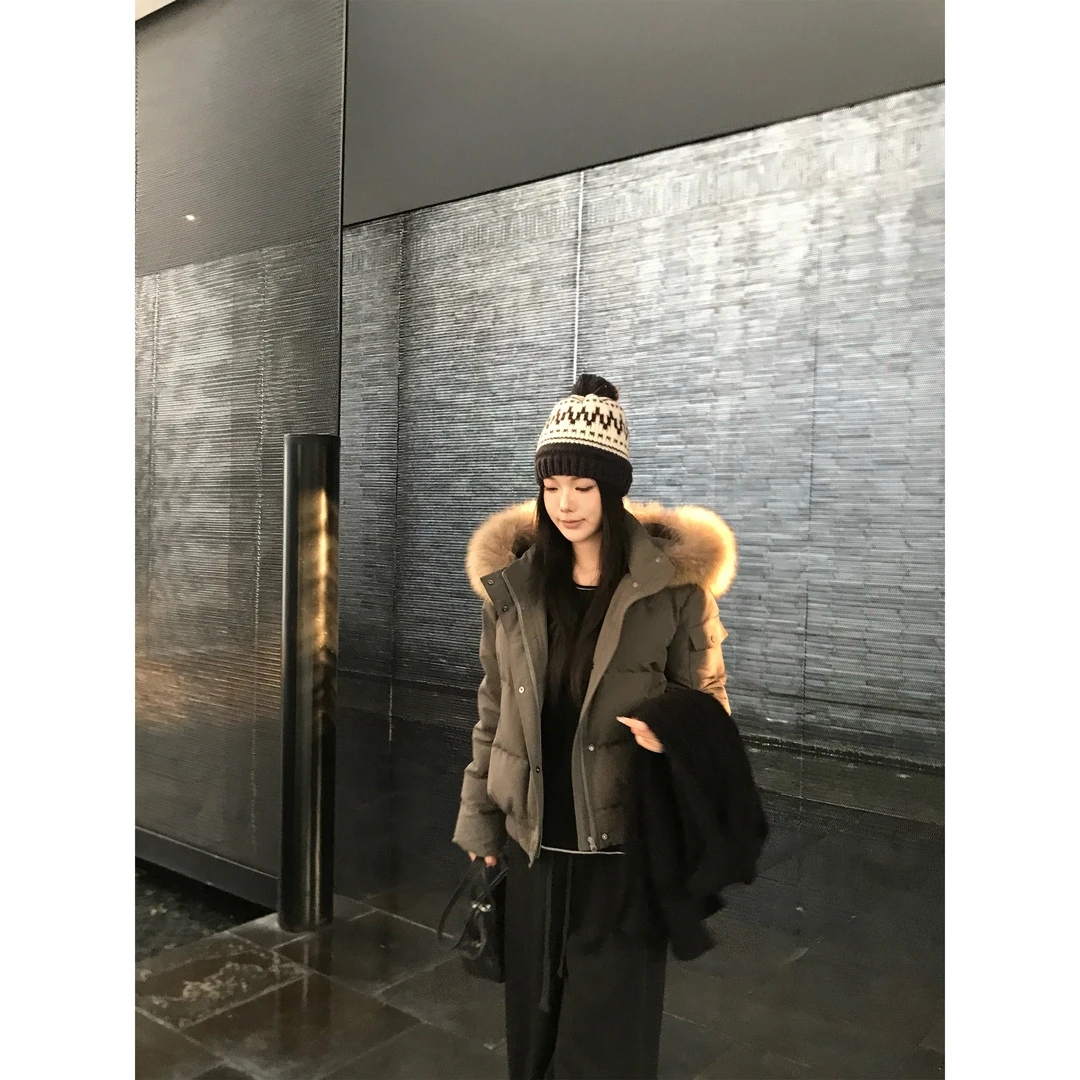 5werkwen 本期主推|收官派克 三星90白鸭绒可拆貉子毛羽绒服45-38