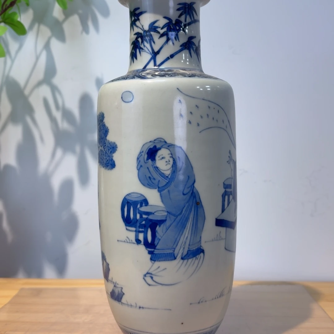 L***C陶摆件瓷器工艺品摆件青花