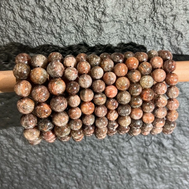 【月月家】U029天然水晶 高品黑金超单圈手串 多样性发其一