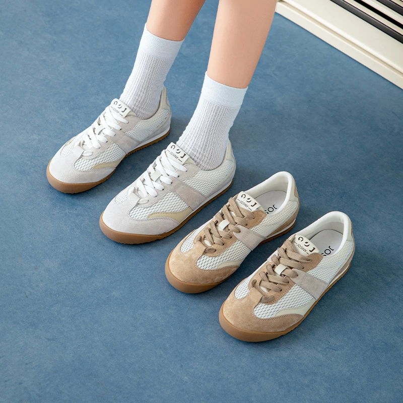 卓诗尼2025春新款阿甘鞋浅口平底时尚休闲鞋防滑休闲鞋502A23931