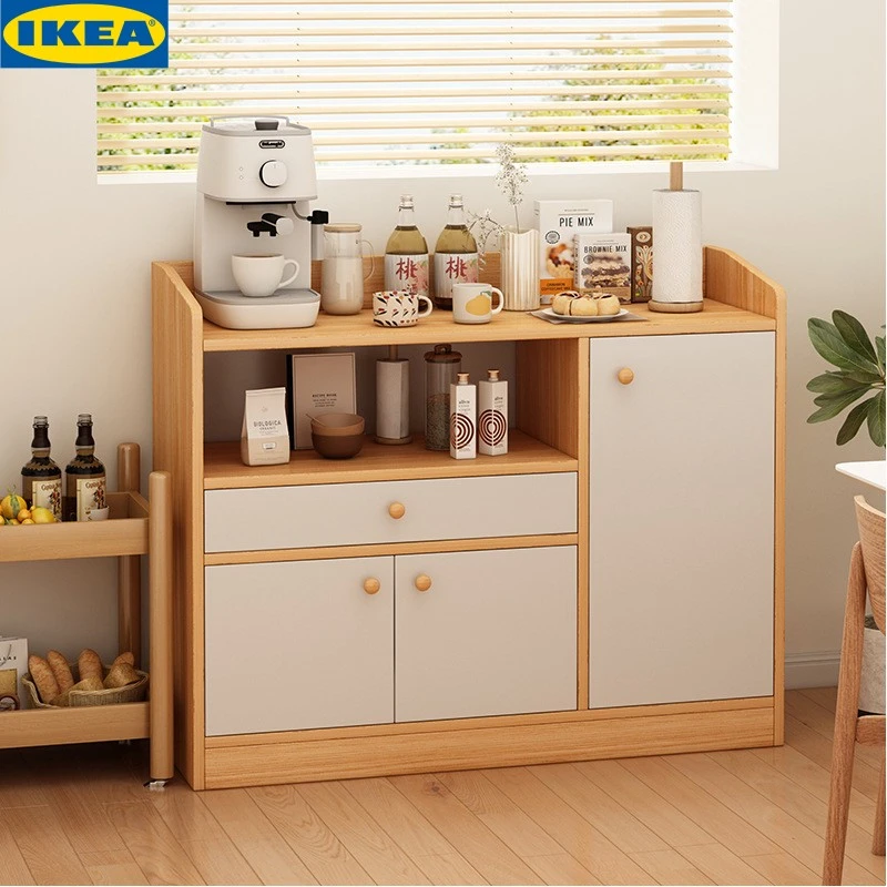 IKEA宜家茶水柜餐边柜靠墙一体小柜子储物柜客厅边柜置物柜矮柜