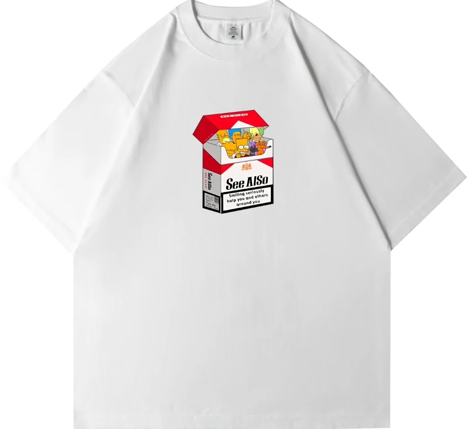 【野子专属】350克重磅纯棉球鞋派专属印花短袖男女T恤上衣