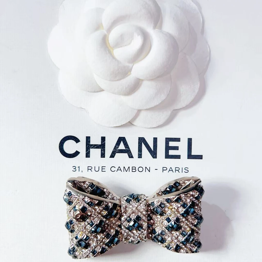 95新 Chanel/香奈儿 柚礼中古/香奈儿蝴蝶结胸针lz509033