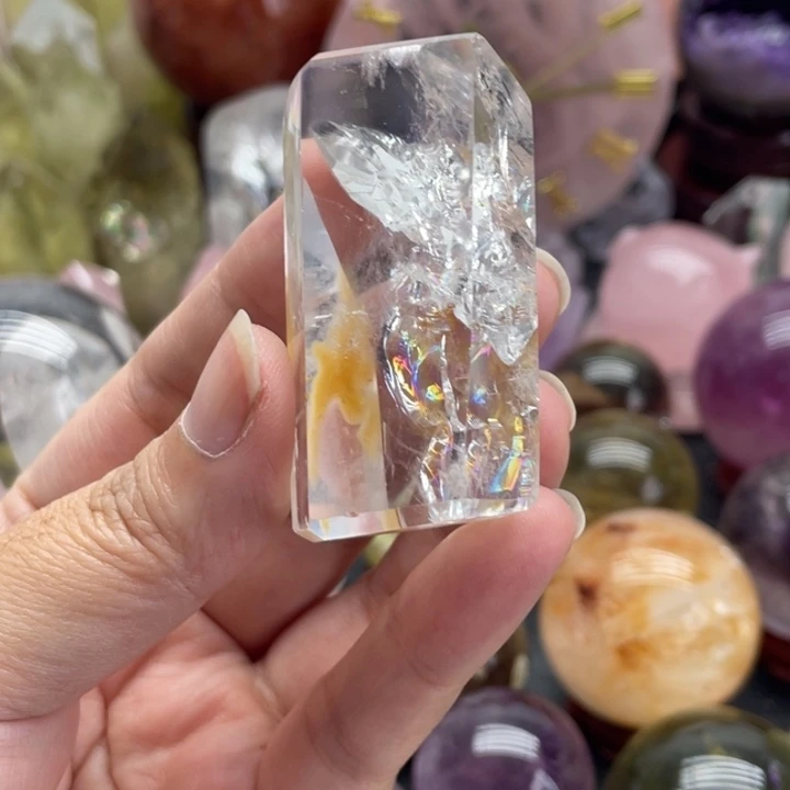 良***景水晶未镶嵌珠宝半成品64