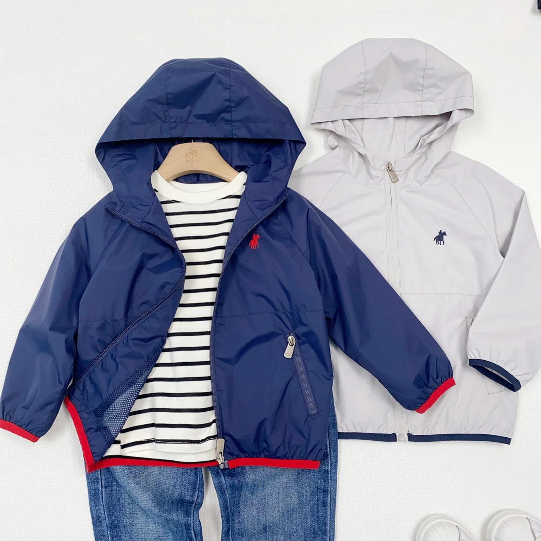 2025新款春秋可穿男女童连帽夹克外套休闲中大童外套有 内衬