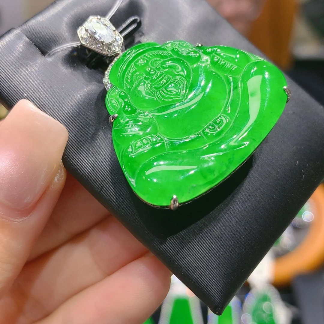 【闪购商品】颈饰银S925镶嵌翡翠7柒姐