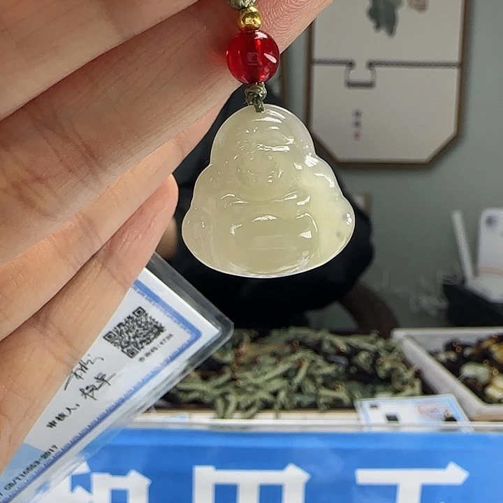 和田玉未镶嵌颈饰20mm