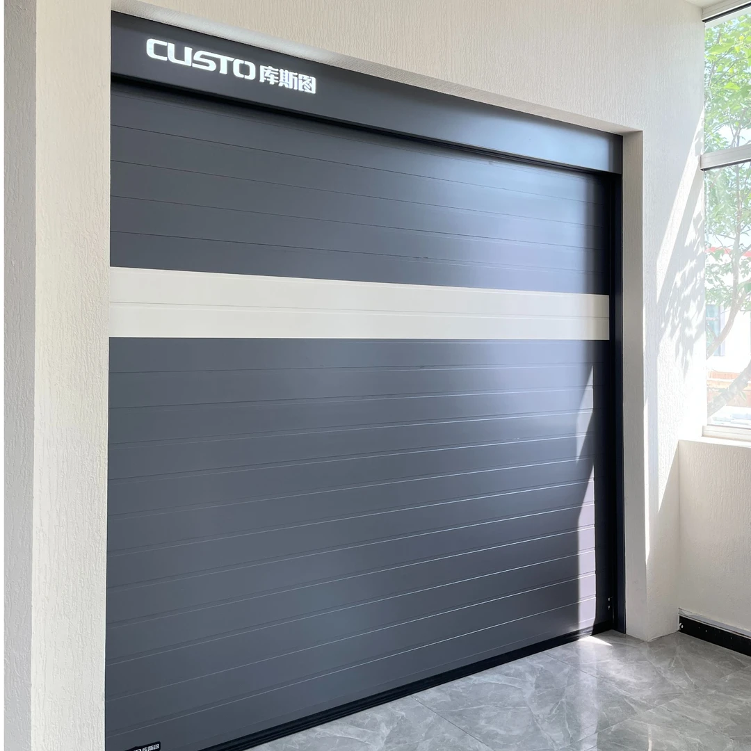 涡轮快速卷帘别墅车库门智能防夹感应系统
