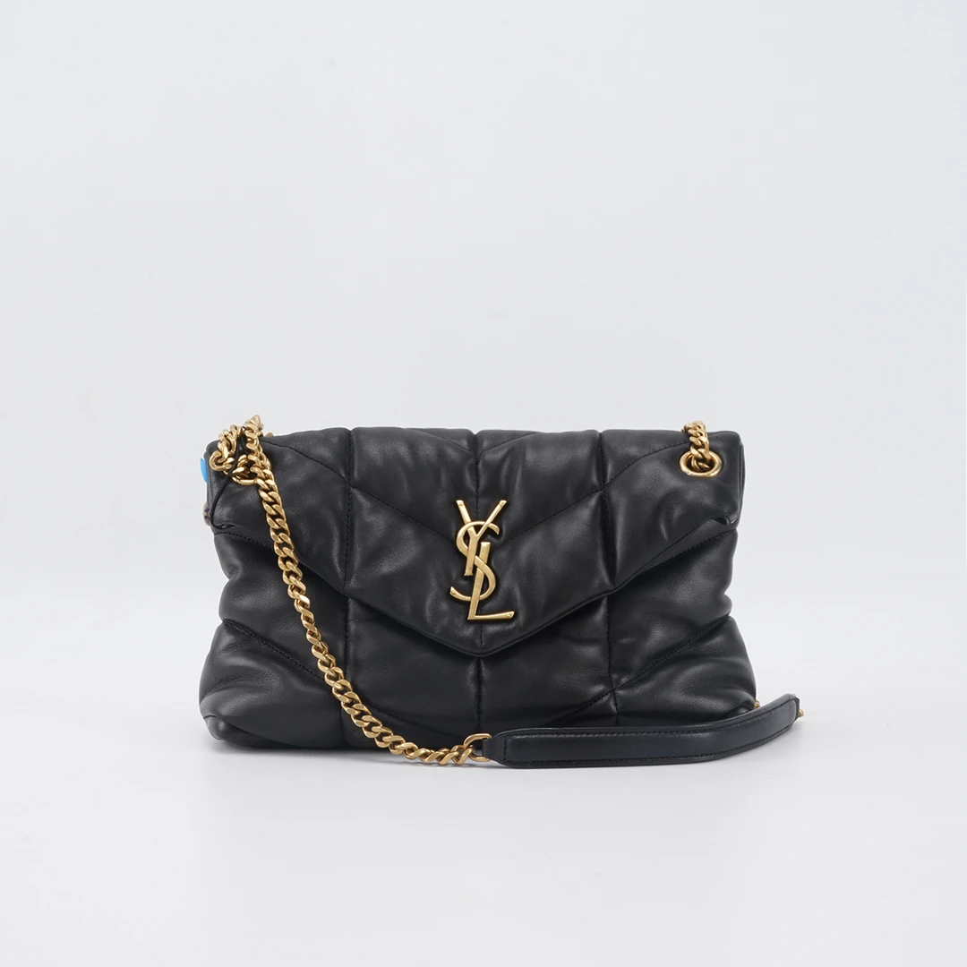 95新 YSL/圣罗兰 【总仓】Puffer 黑金Mini迷你/BG23008201/98新