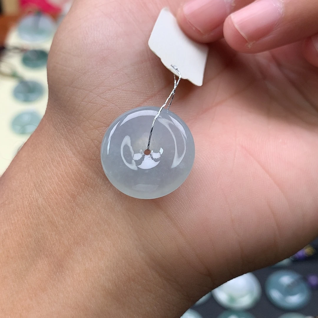 翡翠未镶嵌颈饰2 尺寸20.3-5.7