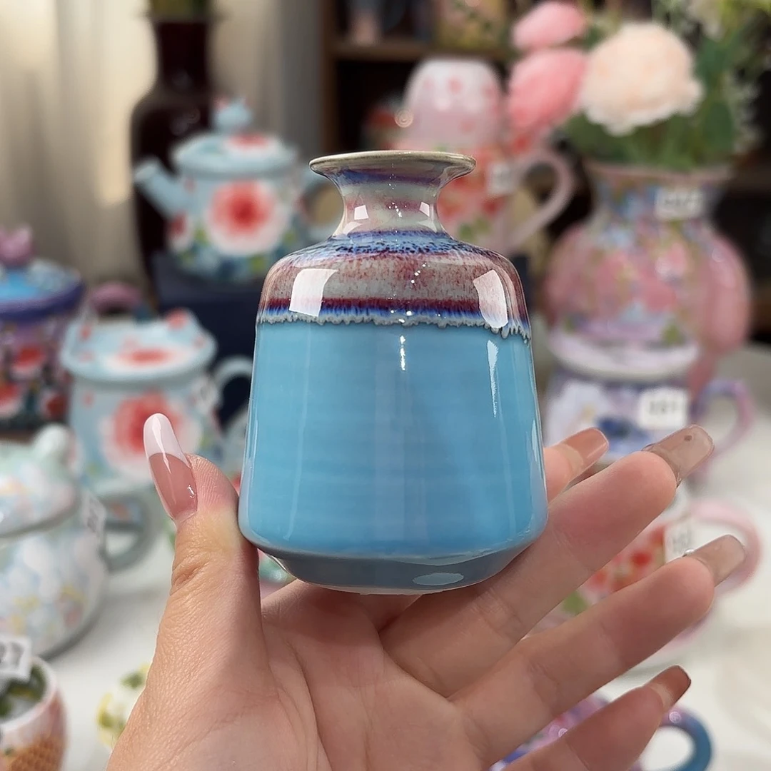 瓷片景德镇手绘高温釉下彩陶瓷茶具