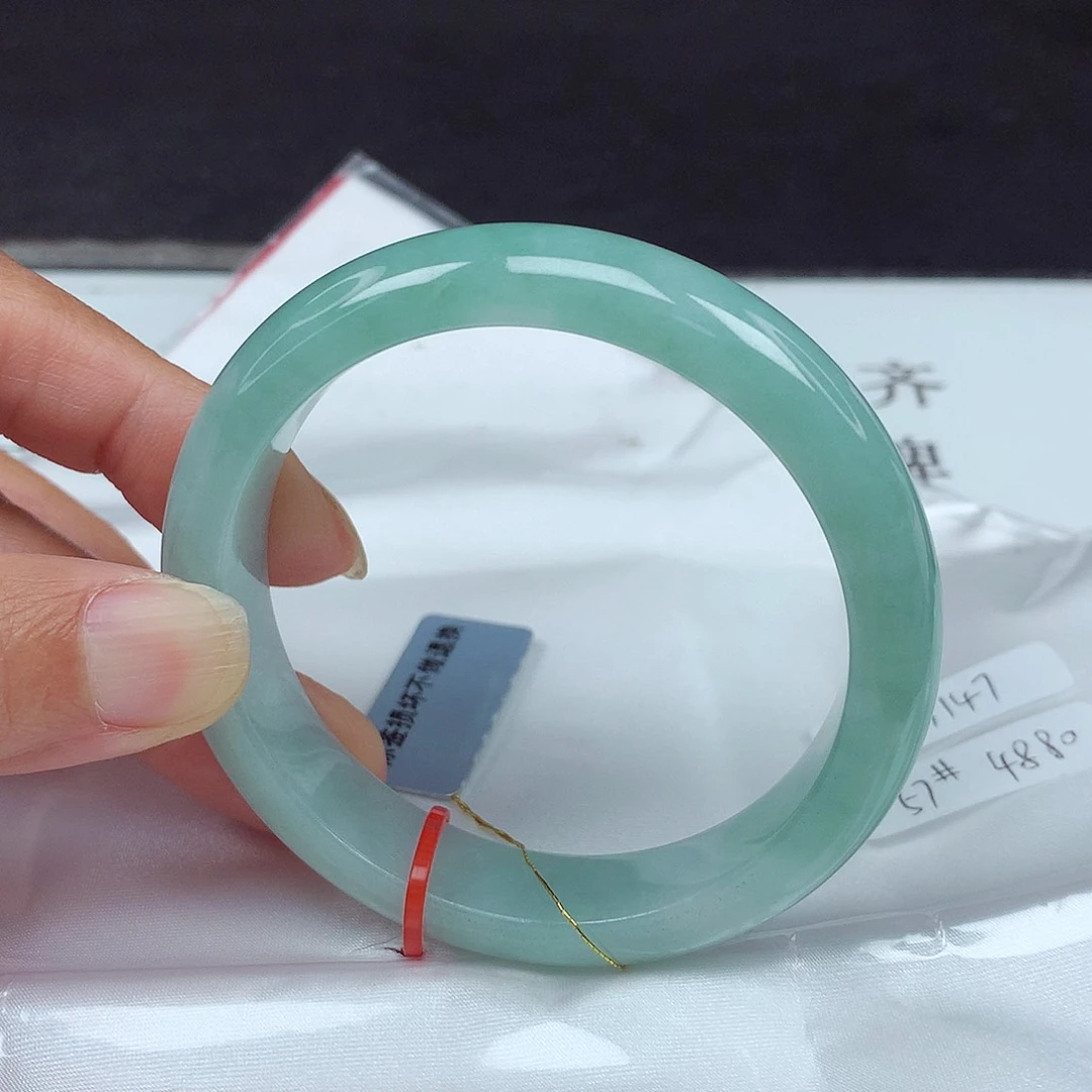 未镶嵌手镯翡翠57圈3147