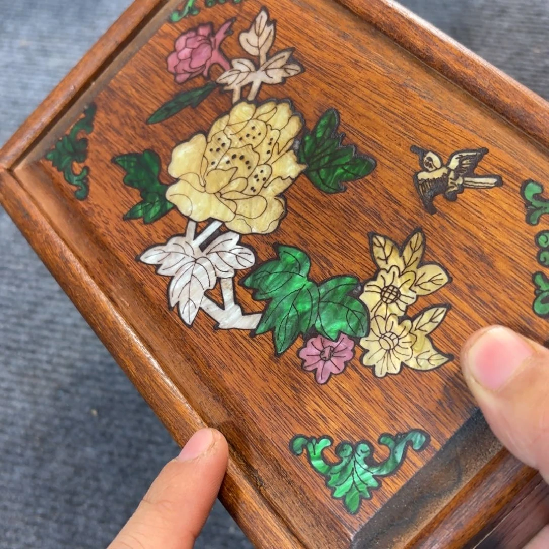 木缅甸花梨独板收纳盒