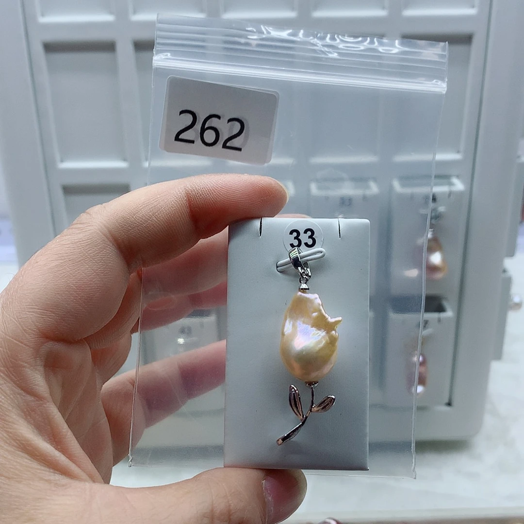 吊坠(不含链)淡水珍珠合金